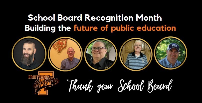School Board Recognition Month Building the future of public education Thank your school board